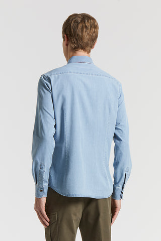Pure cotton chambray shirt