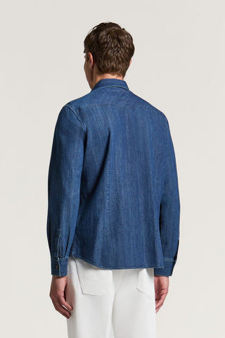 Camisa de denim de puro algodón