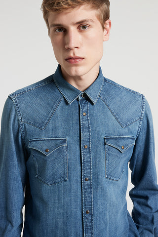 Western denim shirt