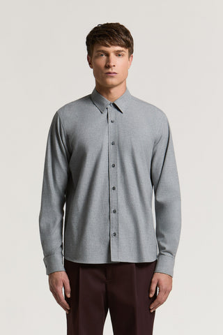Camisa de sarga de franela de puro algodón