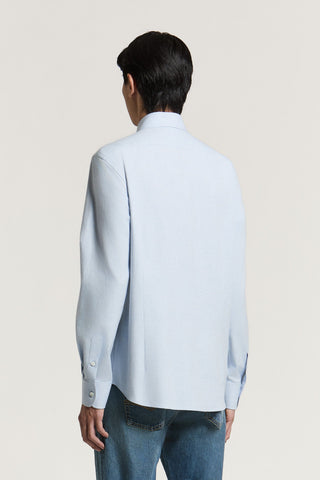 Camisa de sarga de franela de puro algodón