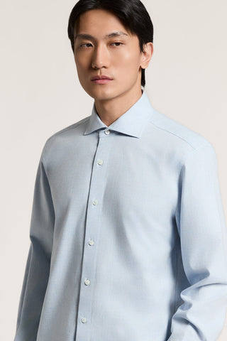 Camisa de sarga de franela de puro algodón
