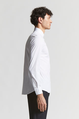 Stretch cotton poplin shirt