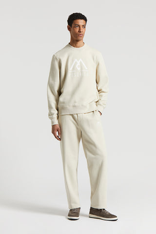 Cotton and cashmere crew-neck sweatshirt