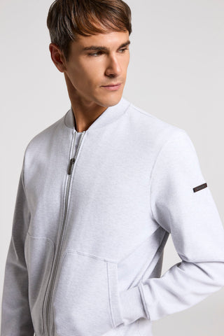 Cotton jersey bomber-style sweatshirt