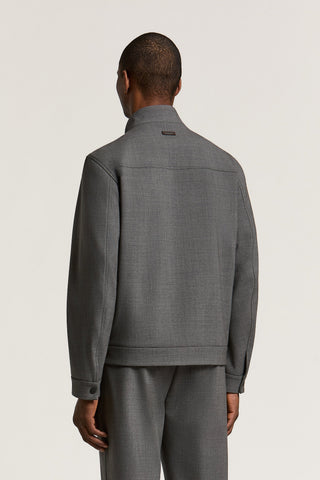 Sudadera de gabardina de pura lana