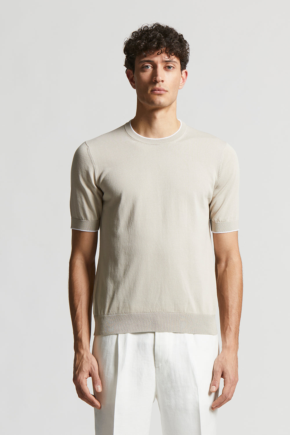 Tシャツ・カットソー PESERICO SS25 Peserico Tricot Sweater (S99810F14 09173 061) Virgin wool and alpaca tricot sweater | Peserico US