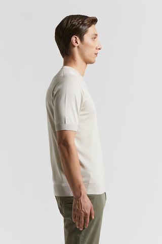 Silk and cotton t-shirt