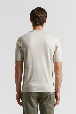 Silk and cotton t-shirt