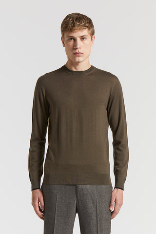 Wool crew-neck jumper