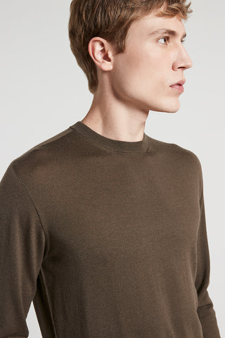 Wool crew-neck jumper