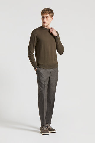 Wool crew-neck jumper