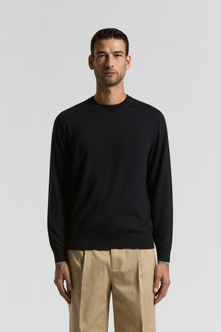 Wool crew-neck jumper