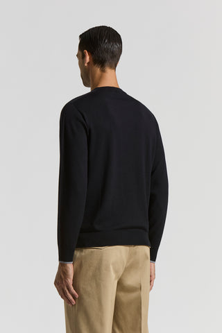 Wool crew-neck jumper