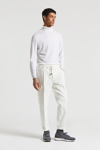 Wool polo-neck jumper