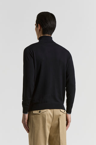 Wool polo-neck jumper
