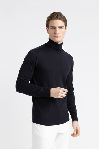 Pure new wool high neck sweater  