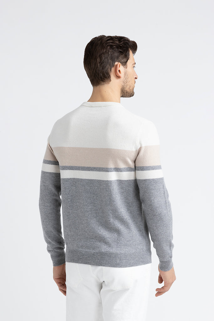 Wool and cashmere crewneck sweater  