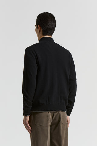 Wool and cashmere full-zip jumper