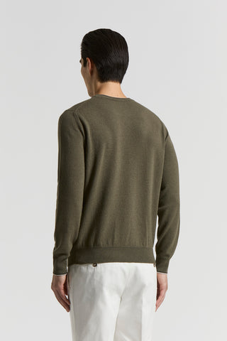 Wool and cashmere crew-neck jumper
