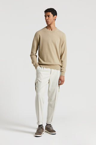 Pure cashmere crew-neck jumper
