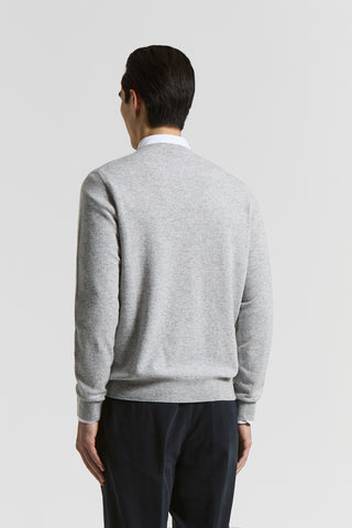 Pure cashmere crew-neck jumper