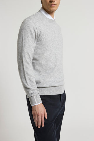 Pure cashmere crew-neck jumper