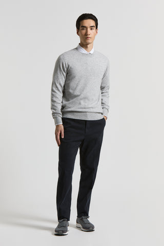 Cotton gabardine jogger trousers