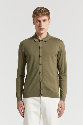 Wool polo shirt