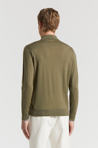 Wool polo shirt