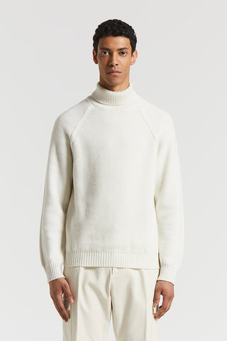 Wool polo-neck jumper
