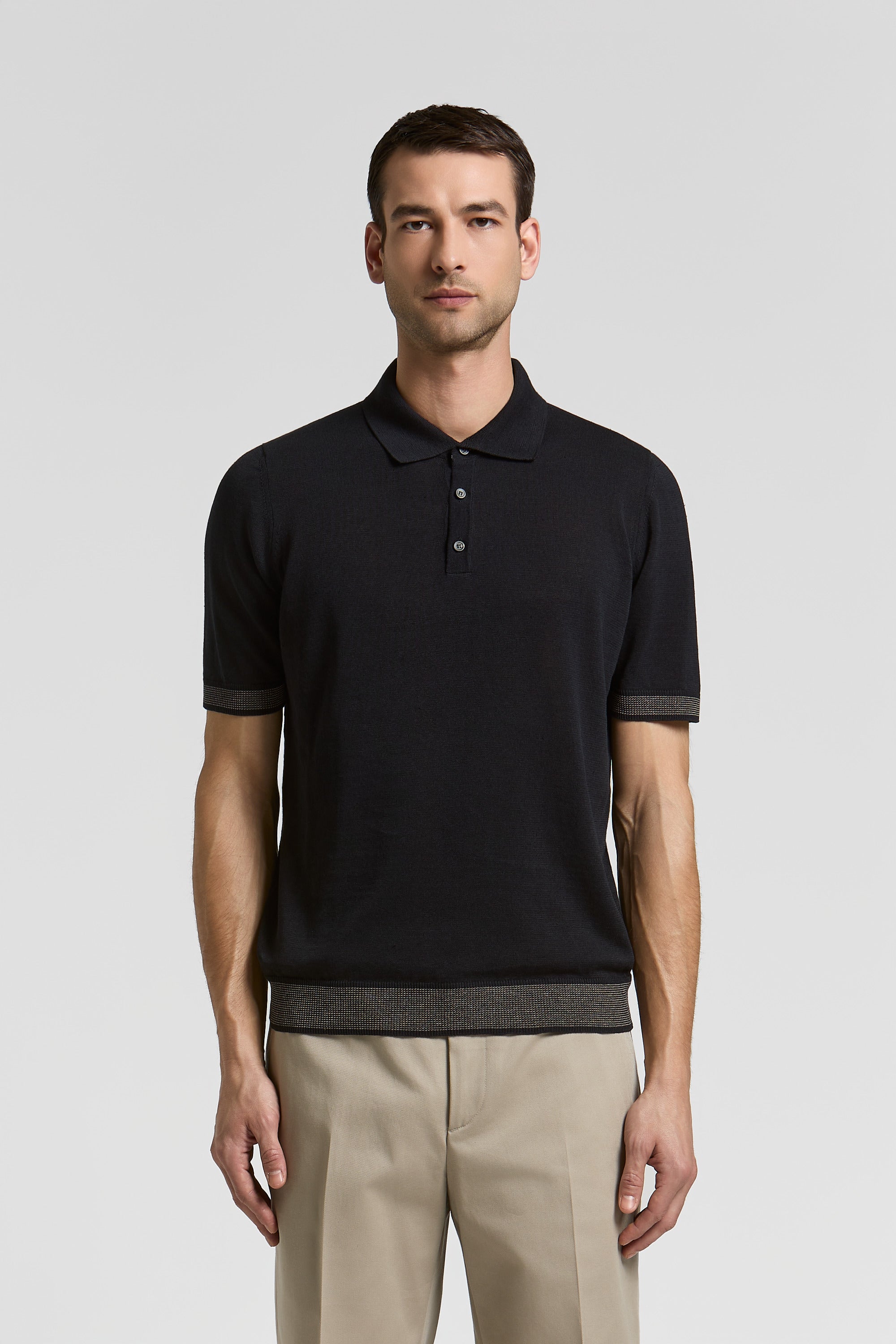 Cotton and linen polo shirt | Peserico