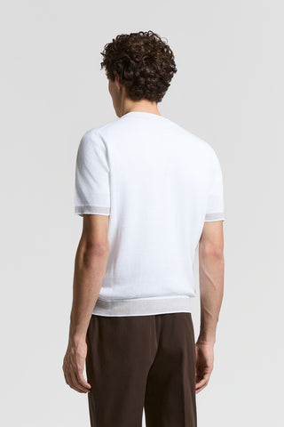 Linen and cotton T-shirt