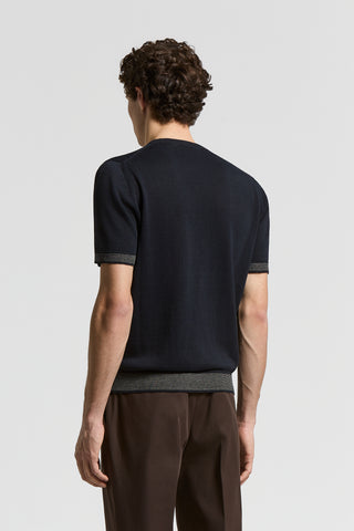 Linen and cotton T-shirt