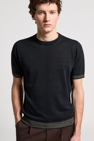 Linen and cotton T-shirt