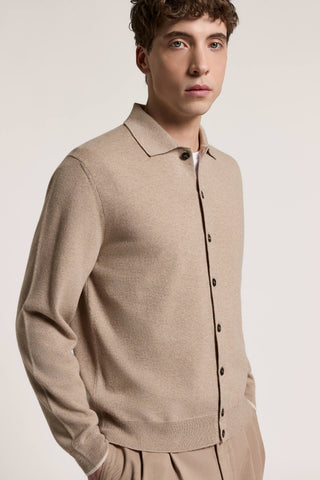 Camisa de lana merino y cachemira