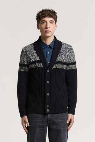 Extra-fine merino wool cardigan