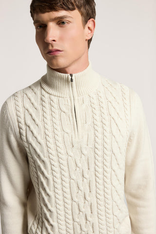 Jersey de cuello alto de lana merino