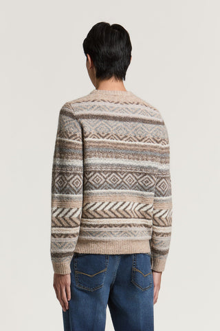 Alpaca, wool and cotton-blend sweater