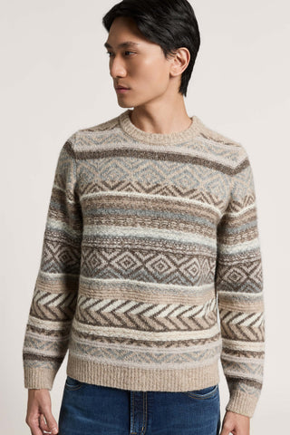 Alpaca, wool and cotton-blend sweater