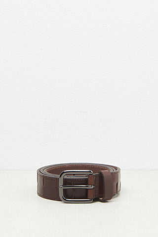 Braided leather belt  