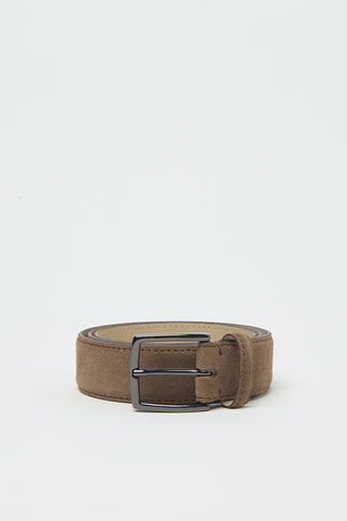 Belt in suede leather