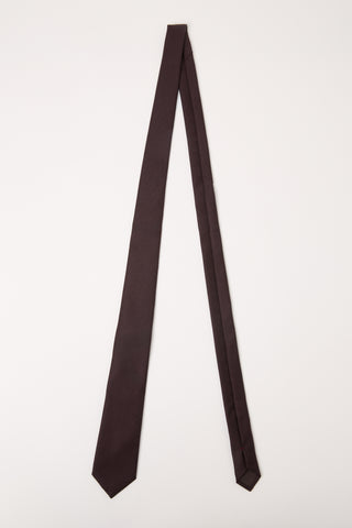 Corbata de gabardina de pura lana 1 / 2