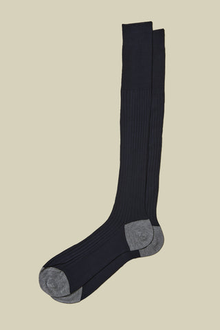 Long mercerised cotton socks