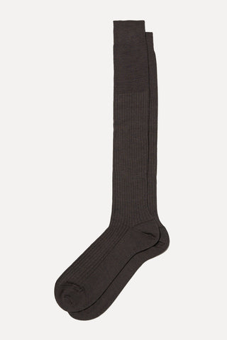 Calcetines altos de lana merina