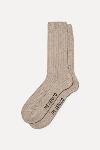 Calcetines de lana y seda