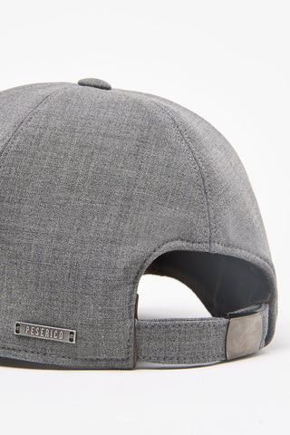 Gorra de béisbol de gabardina técnica de lana