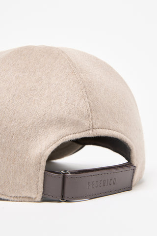 Gorra de béisbol de fieltro de lana y cachemira
