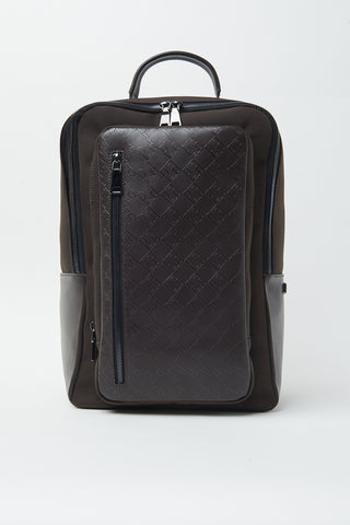 Genuine leather travel backpack
