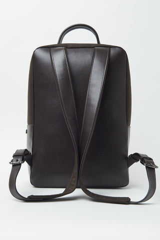 Genuine leather travel backpack